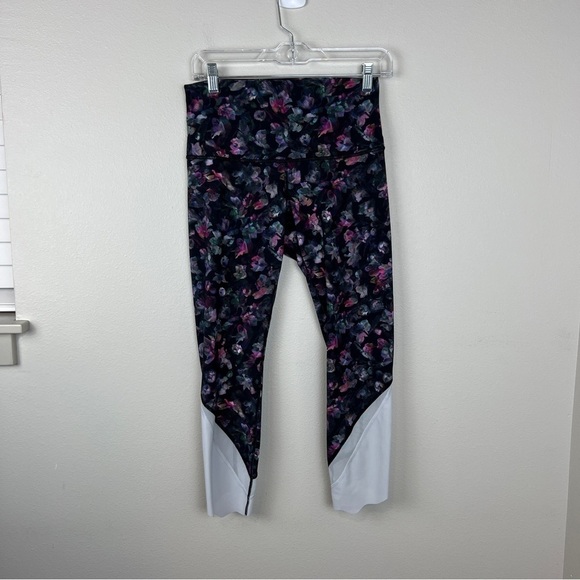 Lululemon Wunder Under Crop High-Rise *Roll Down Scallop Hem Luxtreme Floral - Picture 2 of 4